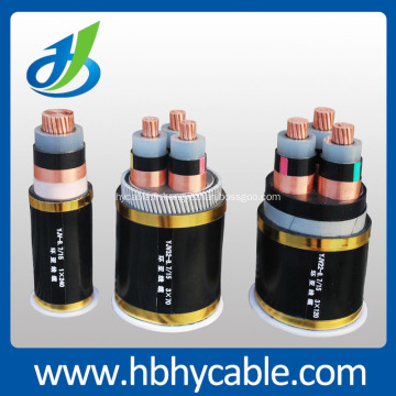 Câble d&#39;alimentation de moyenne tension de cuivre de câble de 35KV ou d&#39;aluminium